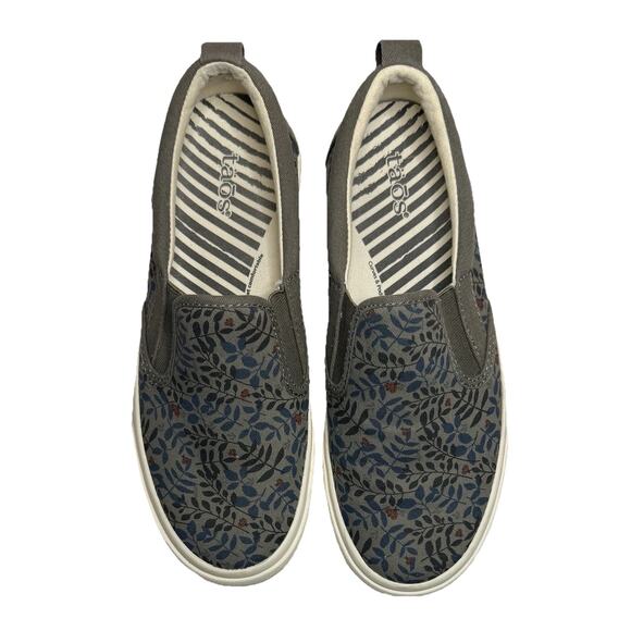 Taos Rubber Soul Olive Branch Canvas Slip On Sneaker Shoes Womens Sz 7 RBS-13650 - Picture 2 of 5